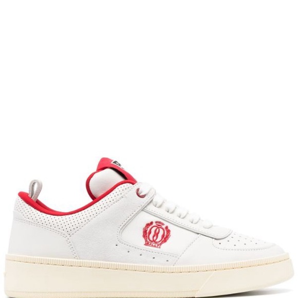 Bally Riweira Low-Top Sneakers White Red Men’s Size 10